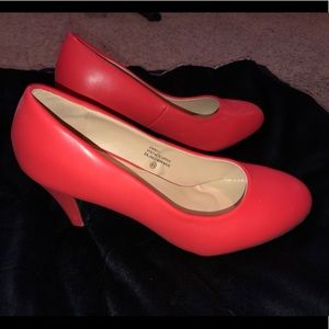 Salmon Pink Pump Heels